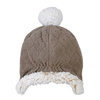 Lodger Fleece Dwuwarstwowa Zimowa Czapeczka z Polaru 6-12 msc Brązowa Buffalo
